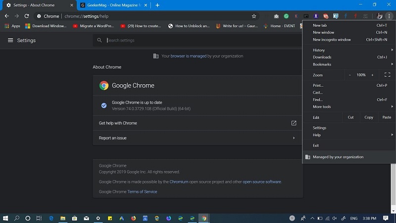 how to turn off dark mode google chrome