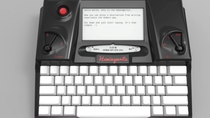 Hemingwrite, typewriter digital with a taste a bit retro