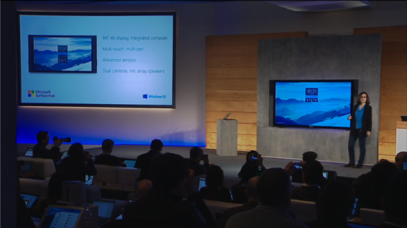 Surface Hub, tablet 4K TV with Windows 10 a super smart whiteboard
