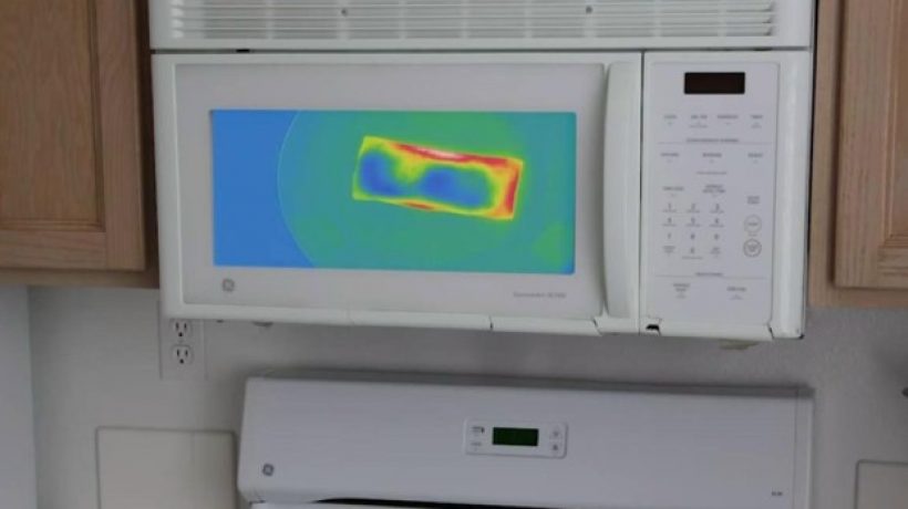 Heat Map Microwave with thermal camera