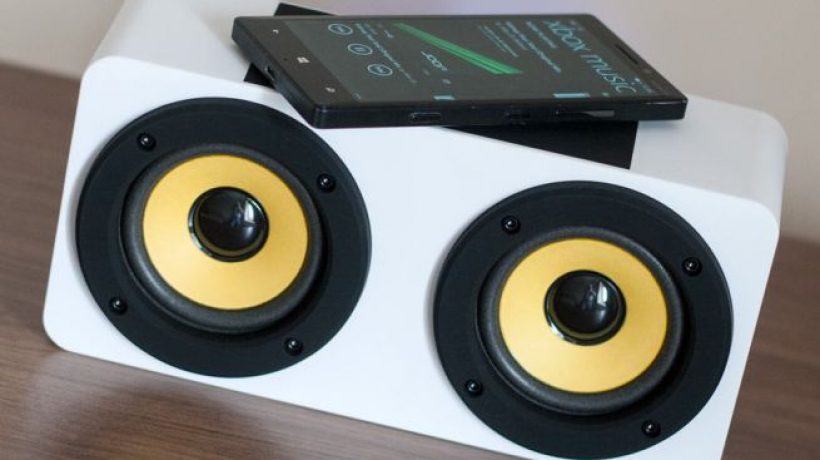 Induction Duo Speaker physical contact active music