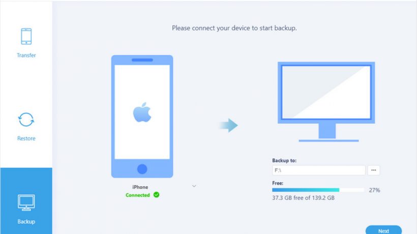 How to backup iPhone 8