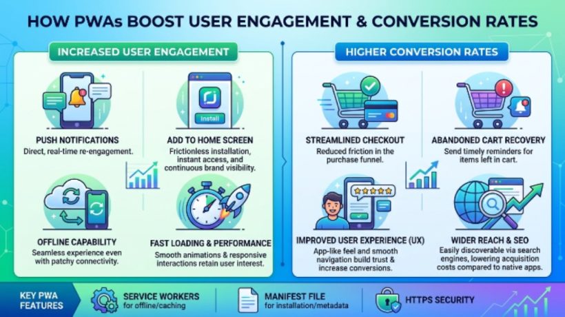 How PWAs Improve User Engagement and Conversion Rates